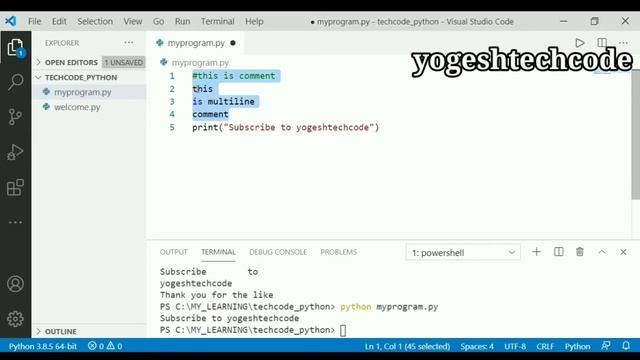 Comments, print and escape sequence in python - hindi смотреть онлайн