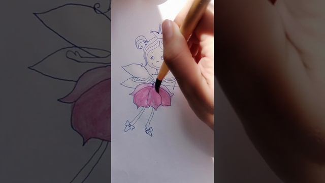 как нарисовать фею ??♀️покажу за 5 минут:) смотреть онлайн