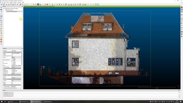 Facade orthophoto image from point cloud without inside points смотреть онлайн