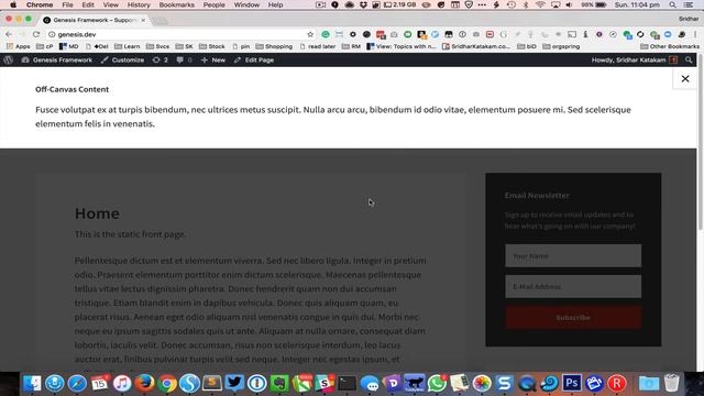 Off-Canvas content in Genesis using JS Offcanvas смотреть онлайн