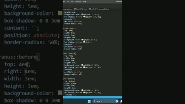 Solar System creation using html in Vscode #solarsystem #software #html #htmltutorial #java смотреть онлайн