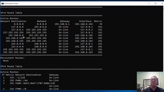 Use netstat -r to examine the host computer's routing table смотреть онлайн