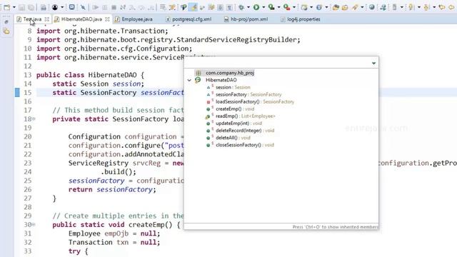 Hibernate CRUD Application Part 1/2 - Easy Explanation!! [entirejava.com] смотреть онлайн