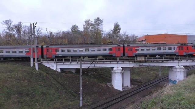 Электропоезд ЭД4М-0318 перегон Бирюлёво-Товарная - Коломенское смотреть онлайн