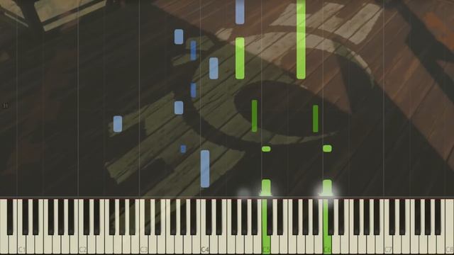 The Legend of Zelda: Breath of the Wild - Rito Village - Piano (Synthesia) смотреть онлайн