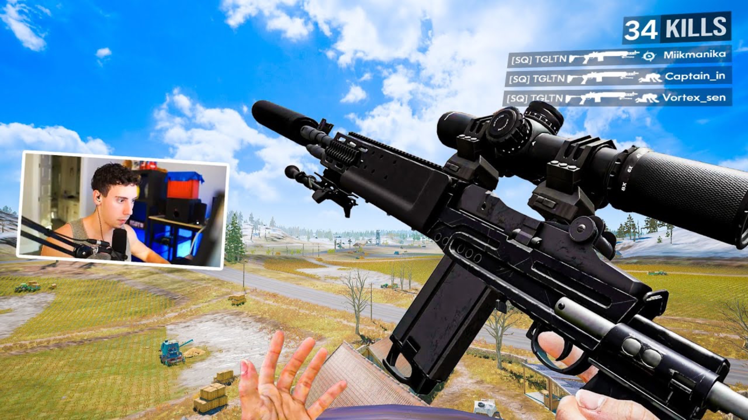 TGLTN + Hwinn Drop *34 KILLS* Playing Against SQUADS In PUBG