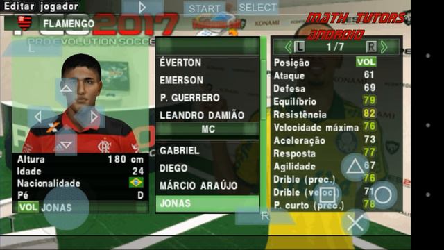 PES 2017 PPSSPP SUPER PATCH ATUALIZADO DELUXE  COM SERIE A E B + NARRAÇAO SILVIO LUIZ