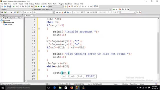 5: C Program To Copy One File To Another File Using Command Line Arguments || O Level смотреть онлайн