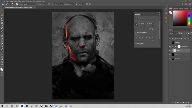 How to Paint Using Gradient Maps - Photoshop Tutorial смотреть онлайн