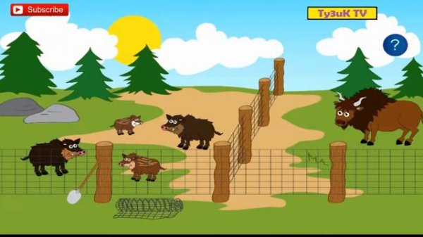 Учим животных в зоопарке Развивающий мультик Trip to the zoo for kids. Путешествие Zoo für Kinder