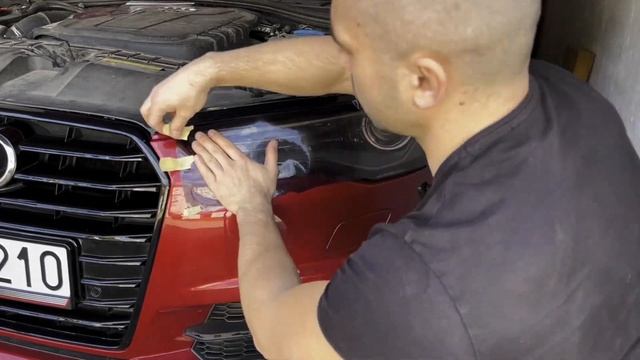 Oklejanie / przyciemnianie lamp folią: (How to wrap AUDI A6 reflectors) смотреть онлайн