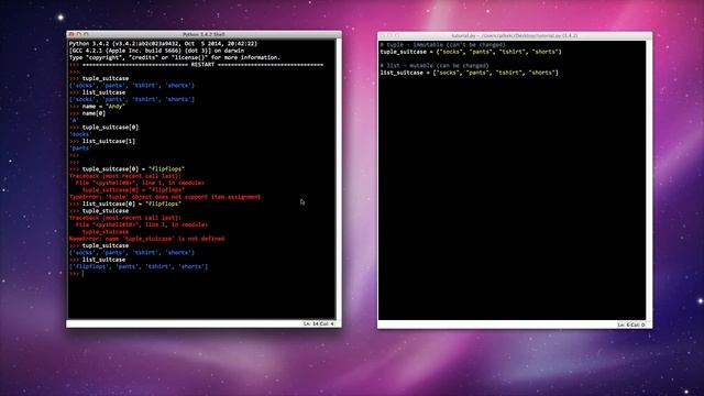 Python - Tuples and Lists [Arrays] (Lesson 7) смотреть онлайн