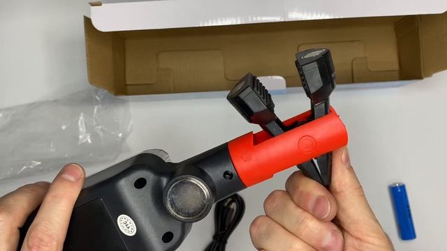Фонарь ручной светодиодный WorkLight с магнитом, чёрный.