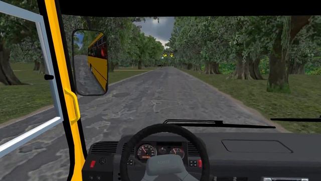 Эсхар - Чугуев пригородный маршрут на автобусе Богдан А092 Omsi 2 смотреть онлайн