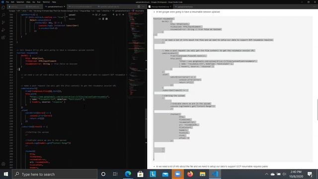 Upload File Data using Google Drive API смотреть онлайн