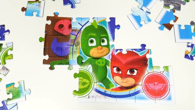 Puzzle PJ MASKS Rompecabezas de PJ Masks Пазлы ГЕРОИ В МАСКАХ Puzzle Games for kids LosPuzzles смотреть онлайн