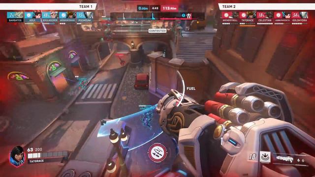 Overwatch 2 Pharah Robot Escort Gameplay (35 Elims, 24 Final Blows, 12k Damage) смотреть онлайн