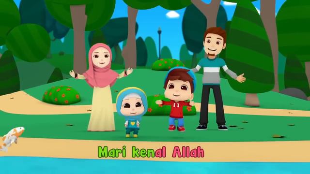 Lagu Kanak-Kanak Islam | Sayang Allah dan Nabi | Omar & Hana смотреть онлайн