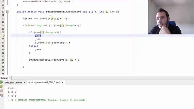 Ejercicios Java - Recursividad #3 - Fibonnacci y recorrer una matriz смотреть онлайн