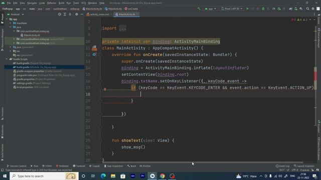 How to Make KeyEvent (setOnKeyListene) EditText in Android kotlin смотреть онлайн