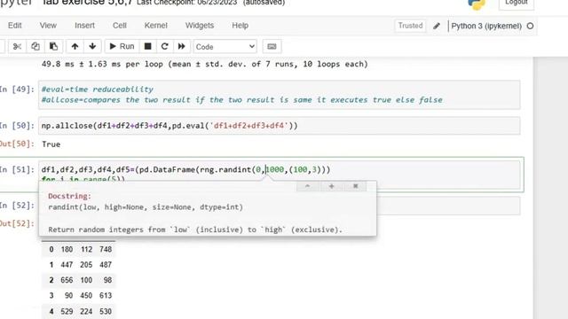 use of eval and query in python смотреть онлайн