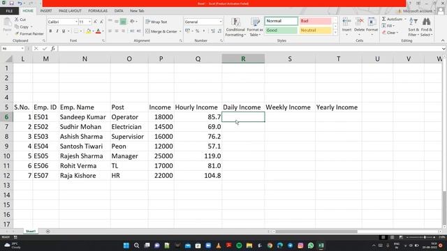 How to Calculate Salary in Calc || Excel calculation work смотреть онлайн