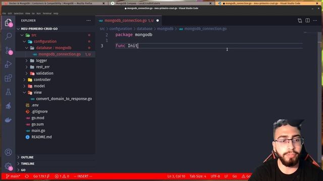 Conectando com MongoDB - Meu Primeiro CRUD em GoLang | AULA #13 смотреть онлайн