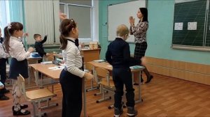 Открытый урок в начальной школе. Урок математики. 1 класс.