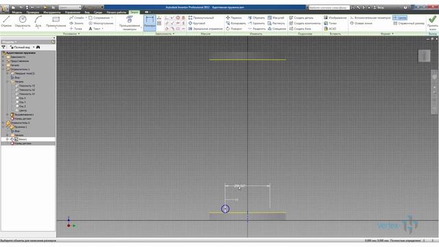 Адаптивная пружина в Autodesk Inventor