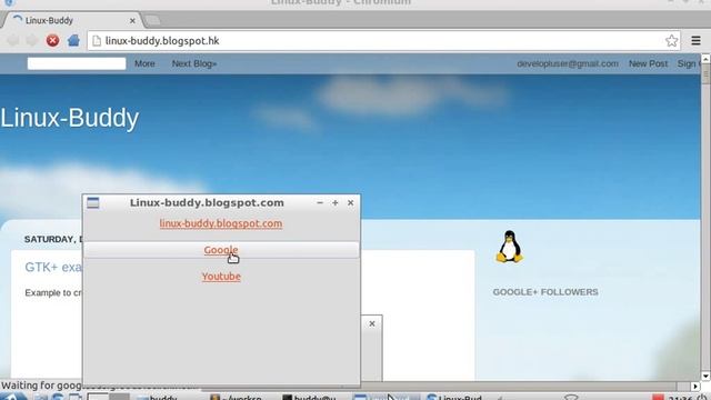 GTK+ example: LinkButton, button to open URL in browser смотреть онлайн