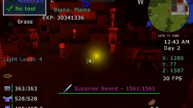 5 mods showcase for Minecraft (Bloodmoon, Friendly Fire, OpenBlocks Elevator, wolf, HUD смотреть онлайн