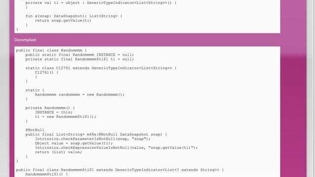 Kotlin: Can't use GenericTypeIndicator to call Firebase Database's getValue смотреть онлайн