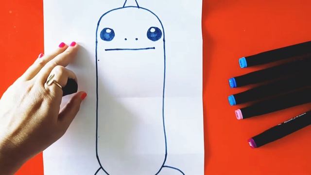 Как нарисовать акулу/Складные бумажные сюрпризы смотреть онлайн