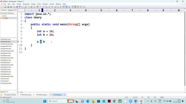 12 java full stack | java Operators (Relational and unary operators) 27 03 2023 смотреть онлайн