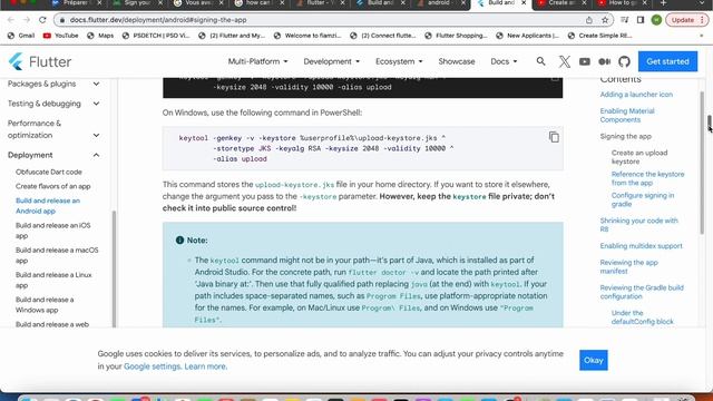 Create an upload keystore file and Reference the keystore from the app смотреть онлайн