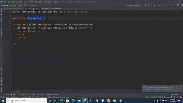 Handle Space Validator With inputs смотреть онлайн