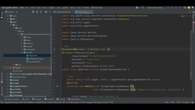 Introduction to AEM Sling Servlet смотреть онлайн