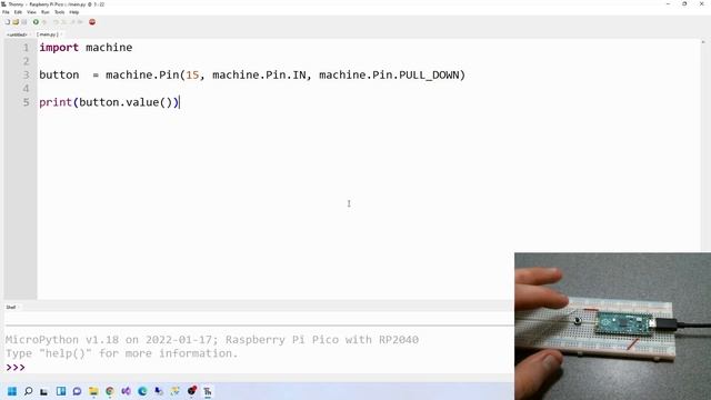Raspberry Pi Pico - MicroPython - Simple Tutorials - Lesson 8: Messing with buttons/GPIO. смотреть онлайн