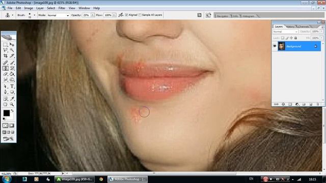 Ретушь кожи в Photoshop смотреть онлайн