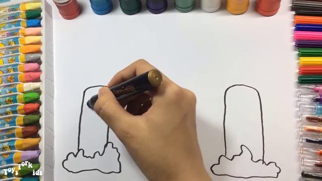 Киды Малыш Узнайте, как обучать цвета с нарисовать стакан молока для детей смотреть онлайн