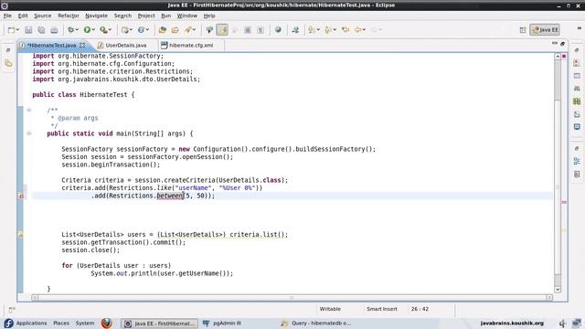 Hibernate Tutorial 30 - Understanding Restrictions : By Koushik Java Brain смотреть онлайн