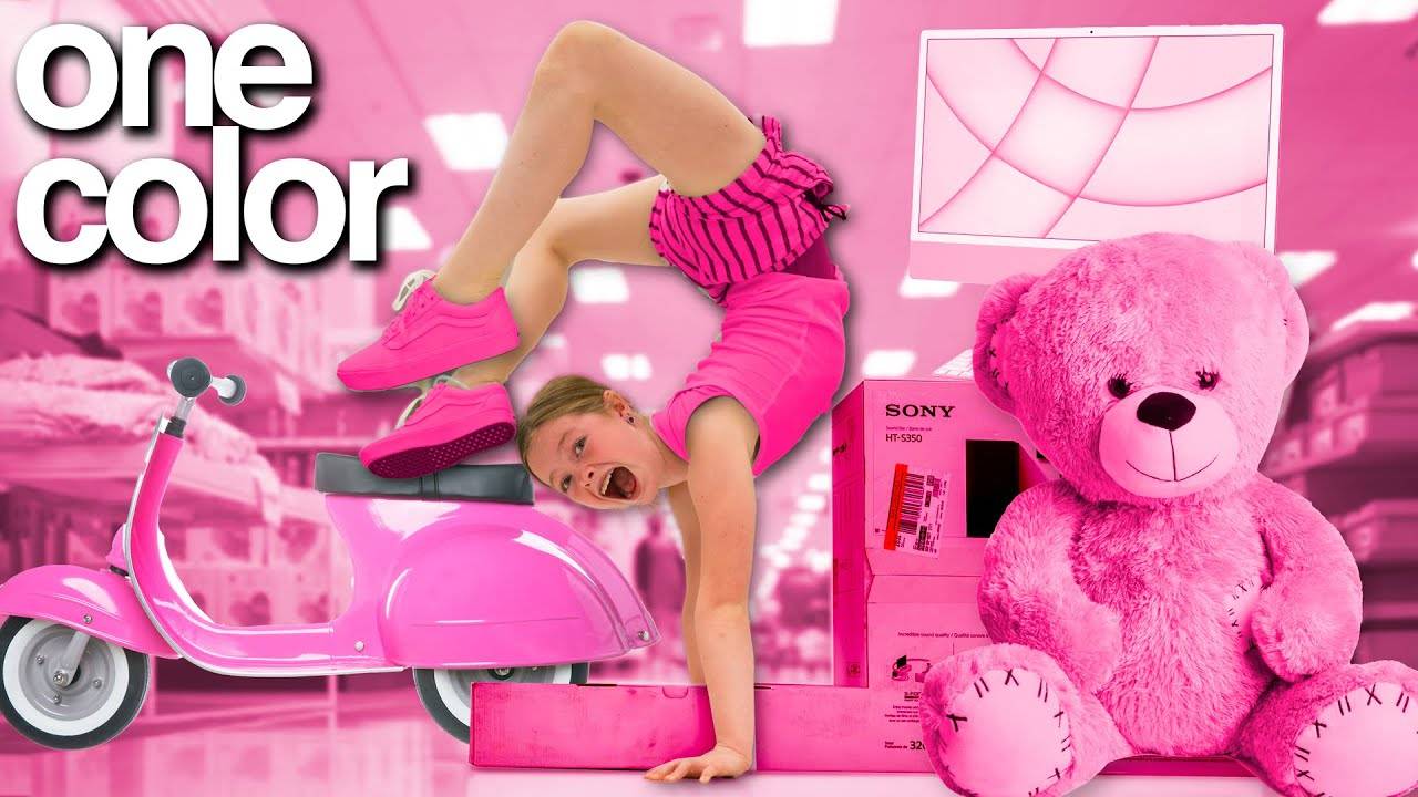 BUYING Everything In ONE COLOR For My Daughter *NO BUDGET 😱*