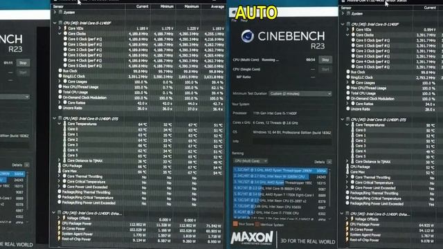 Core I5 11400F Unlock Power Limit To 125W | ASRock Base Frequency Boost | Cinebench R23 Test