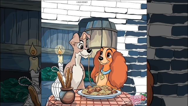 Happy Color | Paint By Number | Color By Number | Disney | Lady and the Tramp #1 смотреть онлайн