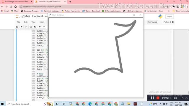 ghost Drawing in Python || Python turtle library || Python for beginners смотреть онлайн