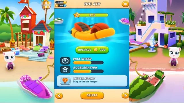 Talking Tom Jetski 2 #2 играем Анджелой Новые крутые Аквабайки смотреть онлайн