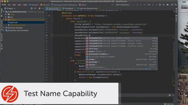 Adding a Test Name – Selenium Java смотреть онлайн
