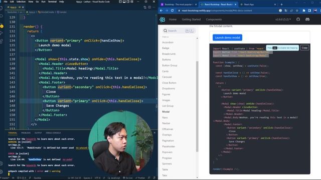 Cara membuat MODAL REACT JS - MEMBUAT APLIKASI DENGAN REACT JS || FEEDUITEN APPS EPISODE 5 смотреть онлайн