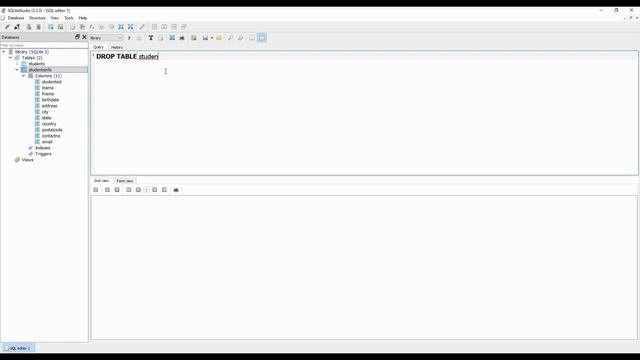 How to DROP TABLE using SQLite смотреть онлайн