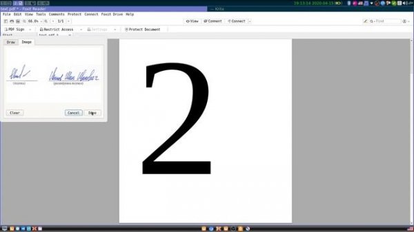 FoxitReader - вставка подписи в pdf